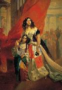 Karl Briullov Adopted Daughter Amazilia Paccini oil painting on canvas
